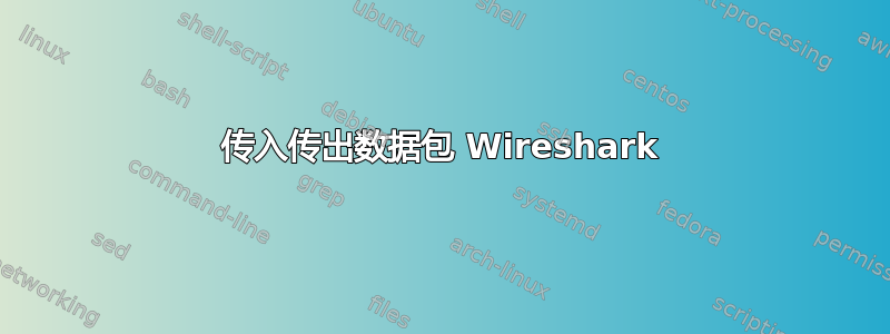 传入传出数据包 Wireshark