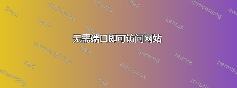 无需端口即可访问网站