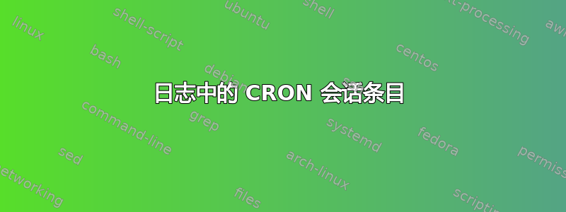 日志中的 CRON 会话条目