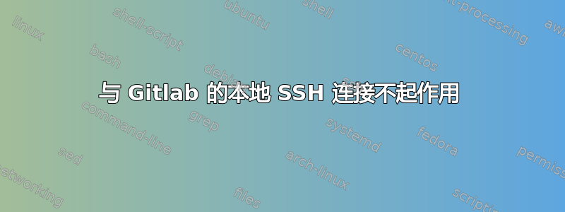 与 Gitlab 的本地 SSH 连接不起作用