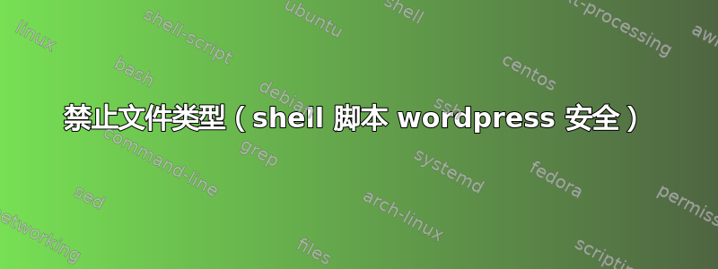 禁止文件类型（shell 脚本 wordpress 安全）