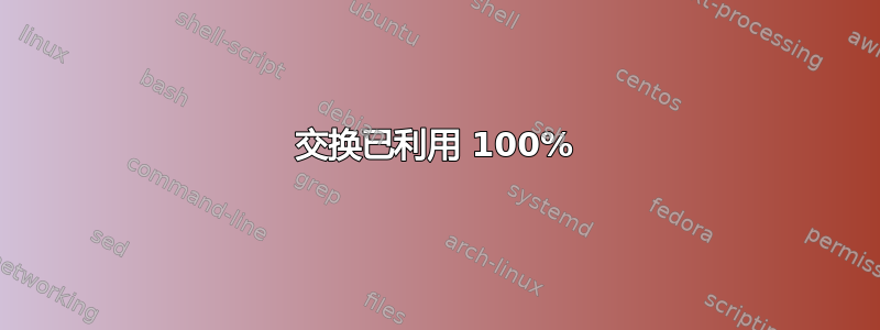 交换已利用 100%