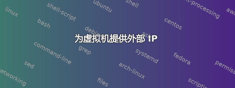 为虚拟机提供外部 IP