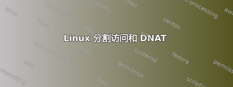 Linux 分割访问和 DNAT