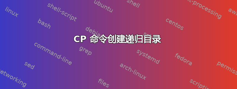 CP 命令创建递归目录