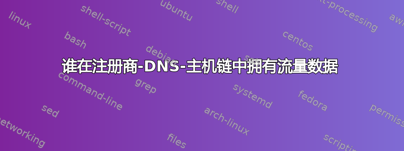 谁在注册商-DNS-主机链中拥有流量数据