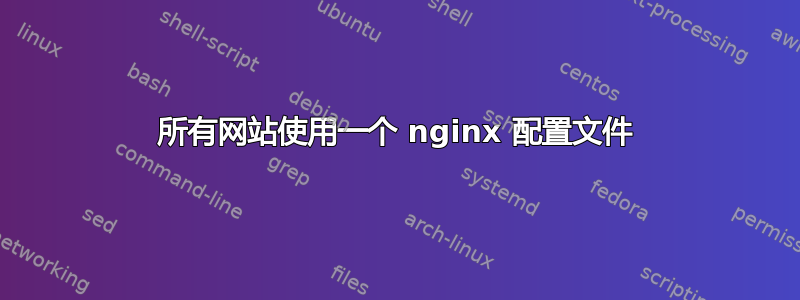 所有网站使用一个 nginx 配置文件