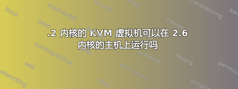 3.2 内核的 KVM 虚拟机可以在 2.6 内核的主机上运行吗