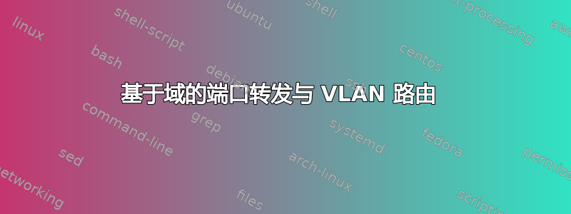 基于域的端口转发与 VLAN 路由 