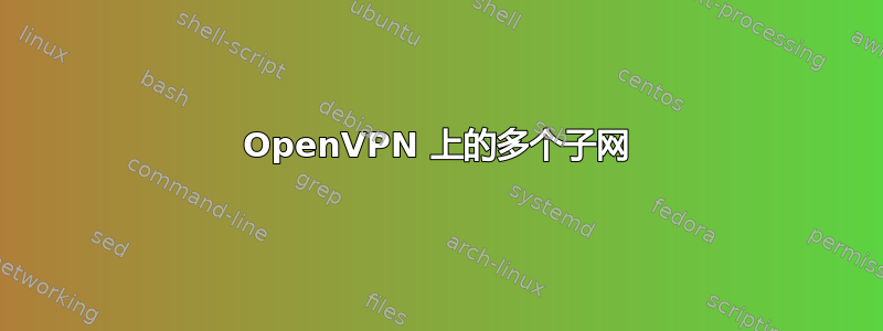 OpenVPN 上的多个子网