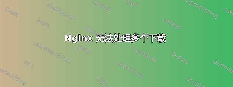 Nginx 无法处理多个下载