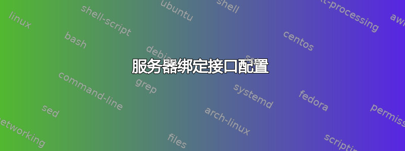 服务器绑定接口配置