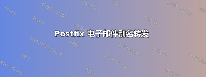 Postfix 电子邮件别名转发