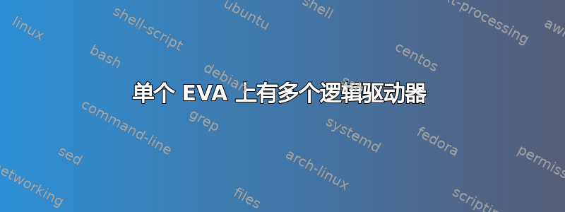 单个 EVA 上有多个逻辑驱动器