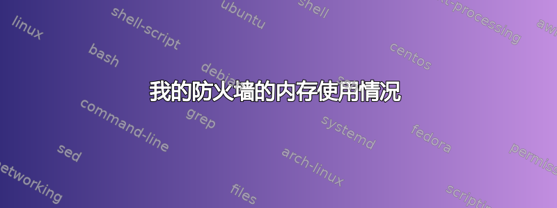 我的防火墙的内存使用情况