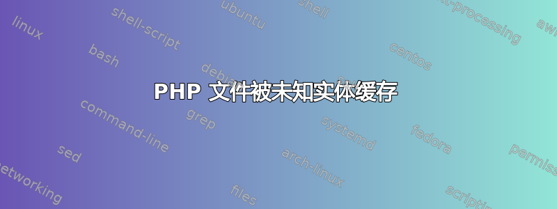 PHP 文件被未知实体缓存