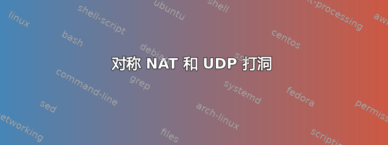 对称 NAT 和 UDP 打洞