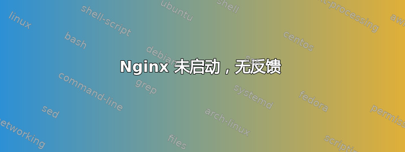 Nginx 未启动，无反馈