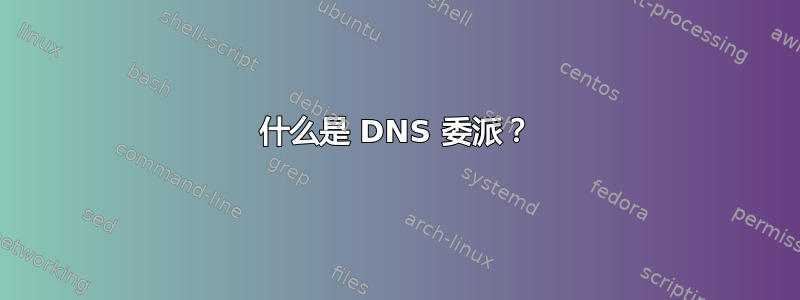 什么是 DNS 委派？