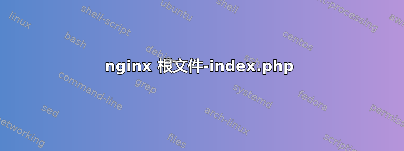 nginx 根文件-index.php