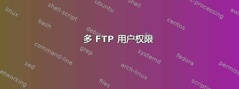 多 FTP 用户权限