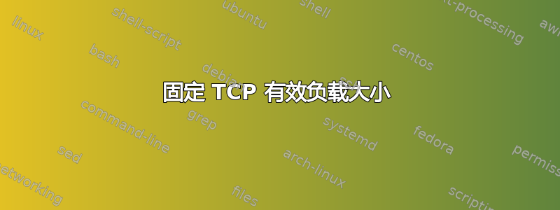 固定 TCP 有效负载大小