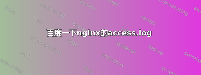 百度一下nginx的access.log