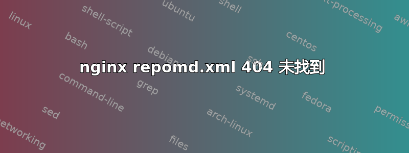 nginx repomd.xml 404 未找到