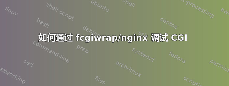 如何通过 fcgiwrap/nginx 调试 CGI