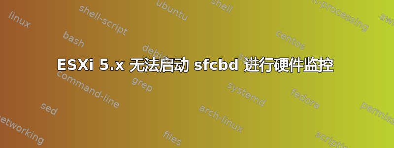 ESXi 5.x 无法启动 sfcbd 进行硬件监控