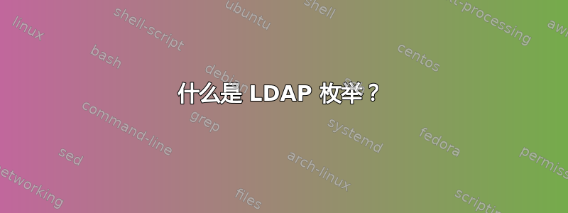 什么是 LDAP 枚举？