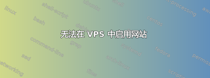 无法在 VPS 中启用网站