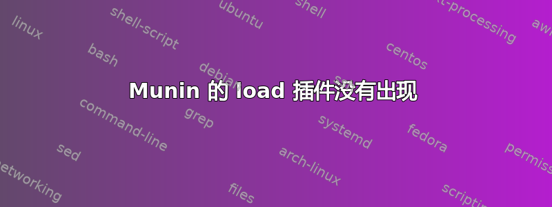 Munin 的 load 插件没有出现