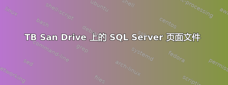 3TB San Drive 上的 SQL Server 页面文件