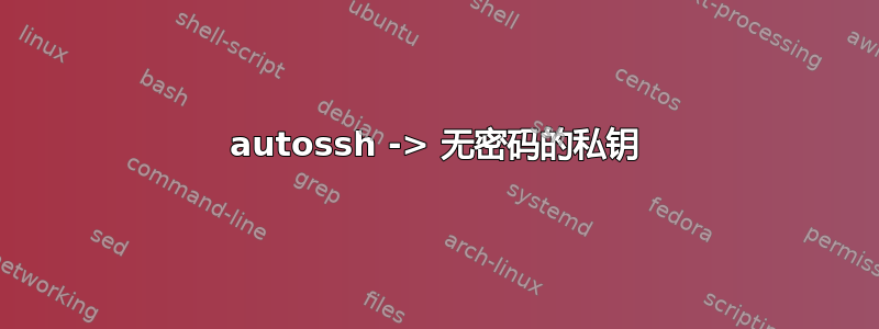 autossh -> 无密码的私钥