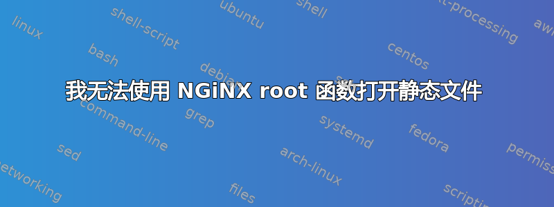 我无法使用 NGiNX root 函数打开静态文件