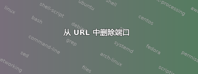 从 URL 中删除端口 