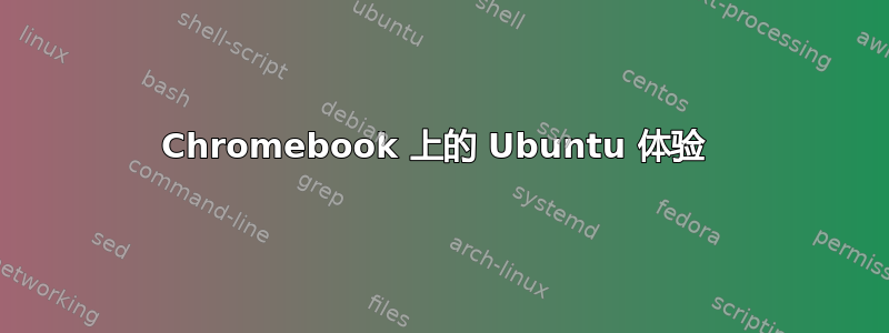 Chromebook 上的 Ubuntu 体验 