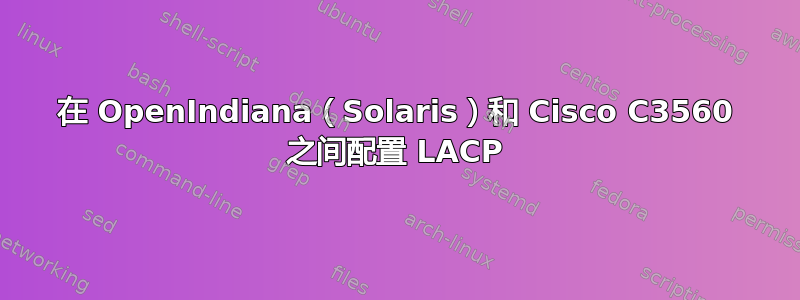 在 OpenIndiana（Solaris）和 Cisco C3560 之间配置 LACP