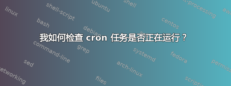 我如何检查 cron 任务是否正在运行？