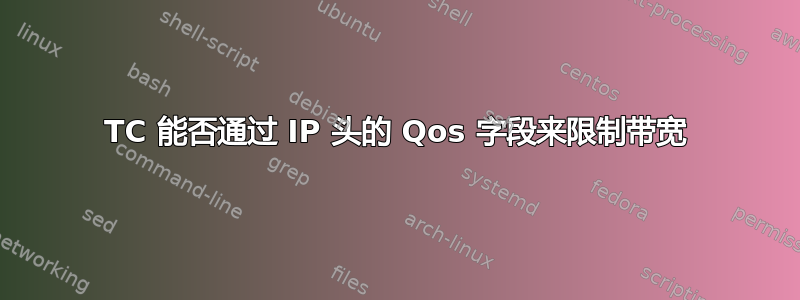 TC 能否通过 IP 头的 Qos 字段来限制带宽