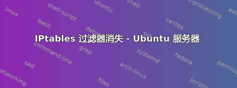 IPtables 过滤器消失 - Ubuntu 服务器