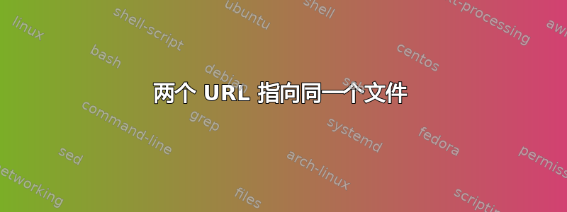 两个 URL 指向同一个文件