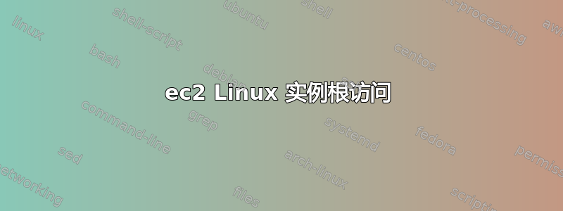 ec2 Linux 实例根访问