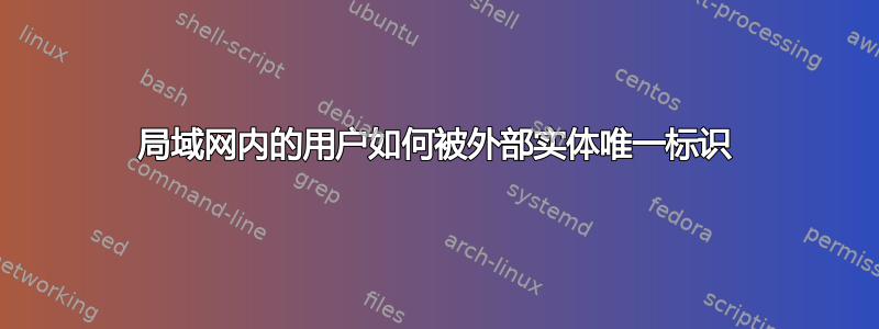 局域网内的用户如何被外部实体唯一标识