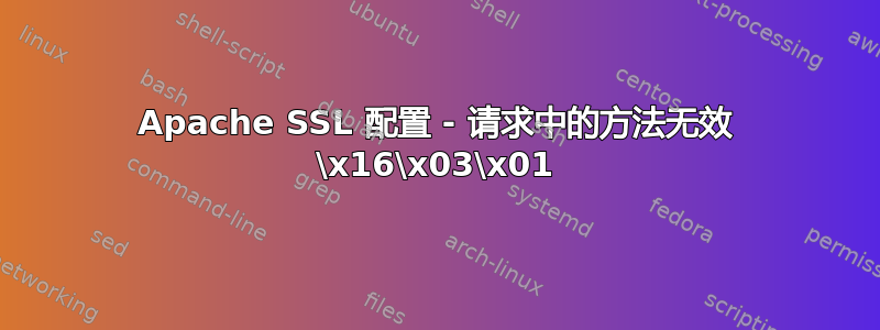 Apache SSL 配置 - 请求中的方法无效 \x16\x03\x01