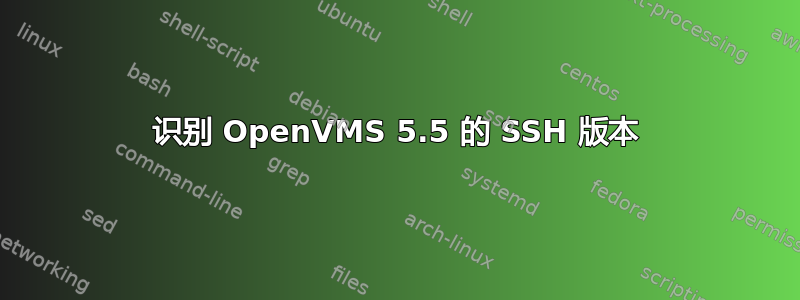 识别 OpenVMS 5.5 的 SSH 版本