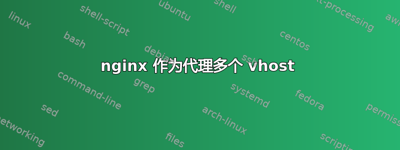 nginx 作为代理多个 vhost