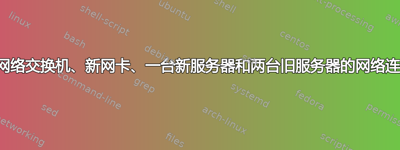 诊断新网络交换机、新网卡、一台新服务器和两台旧服务器的网络连接问题