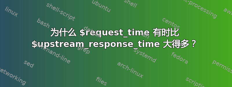 为什么 $request_time 有时比 $upstream_response_time 大得多？